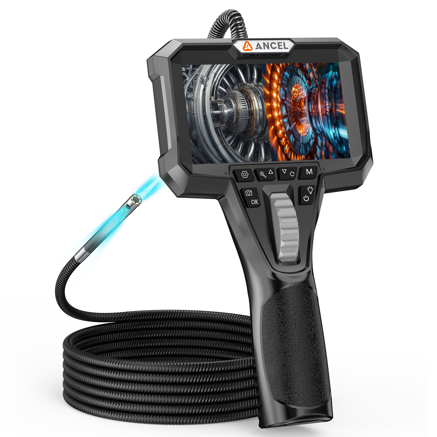 ANCEL AN302 3 Image Display Modes Endoscope Articulating Borescope Dual Camera