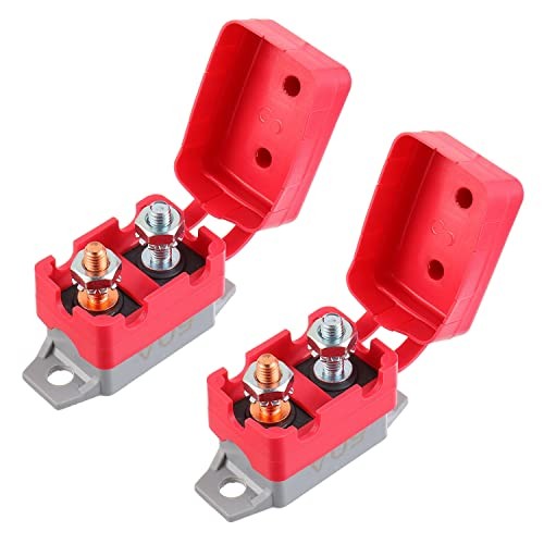 50A 12V-24V Automatic Reset Circuit Breaker with Cover Stud Bolt for 50-AMP