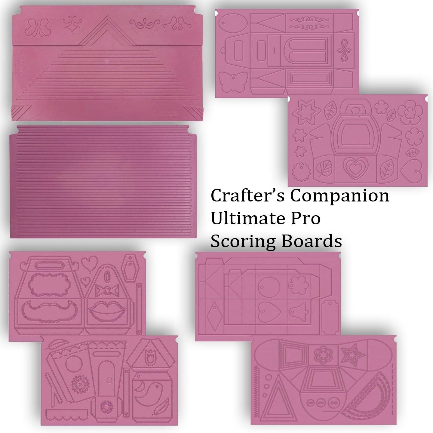 Crafters Companion Ultimate Pro Various Score Boards Envelope Boxes