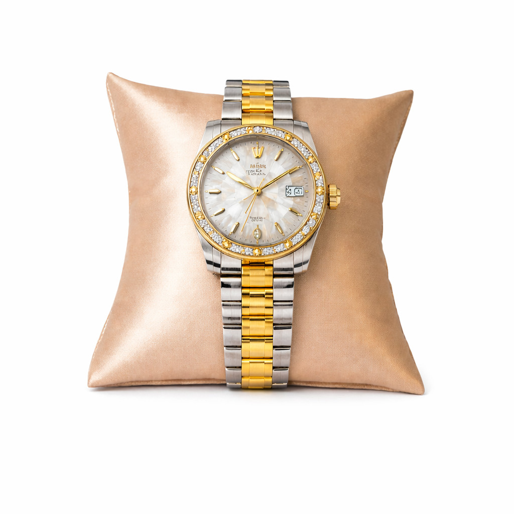 1 pc Pillow Display Pink Faux Leather Display CHAMPAGNE Watch Display 5x5"