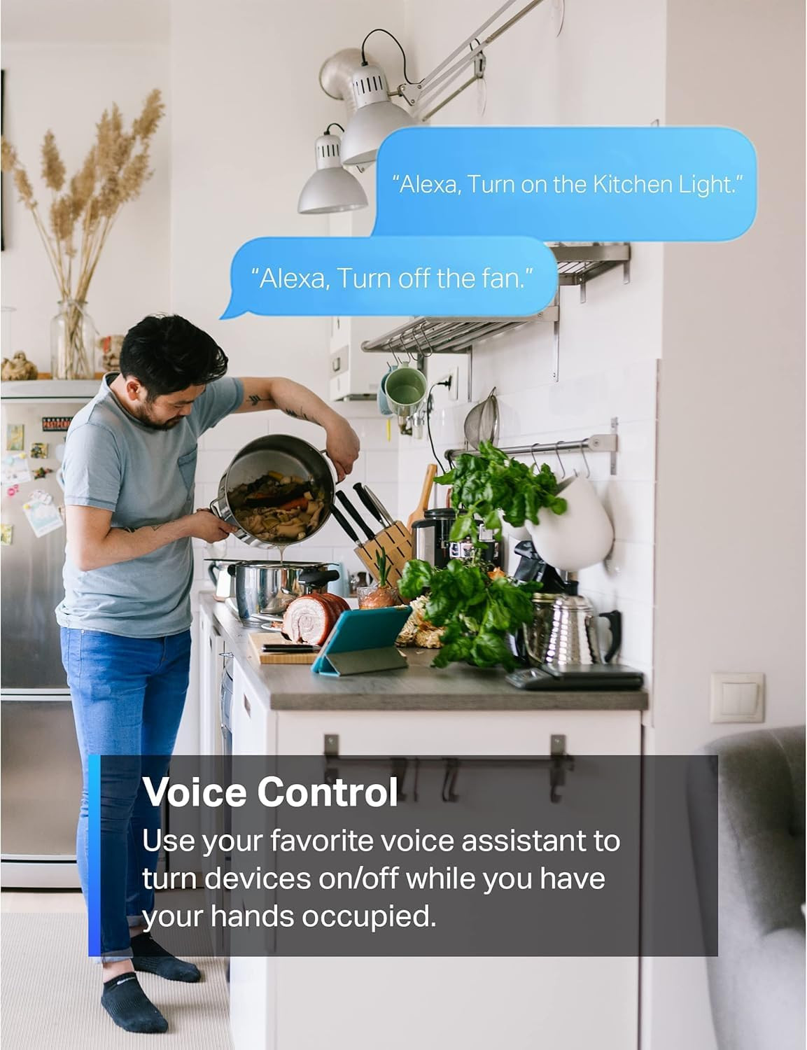 Smart Plug Mini 15A, Smart Home Wi-Fi Plug, Super Easy Setup, Compatible with...