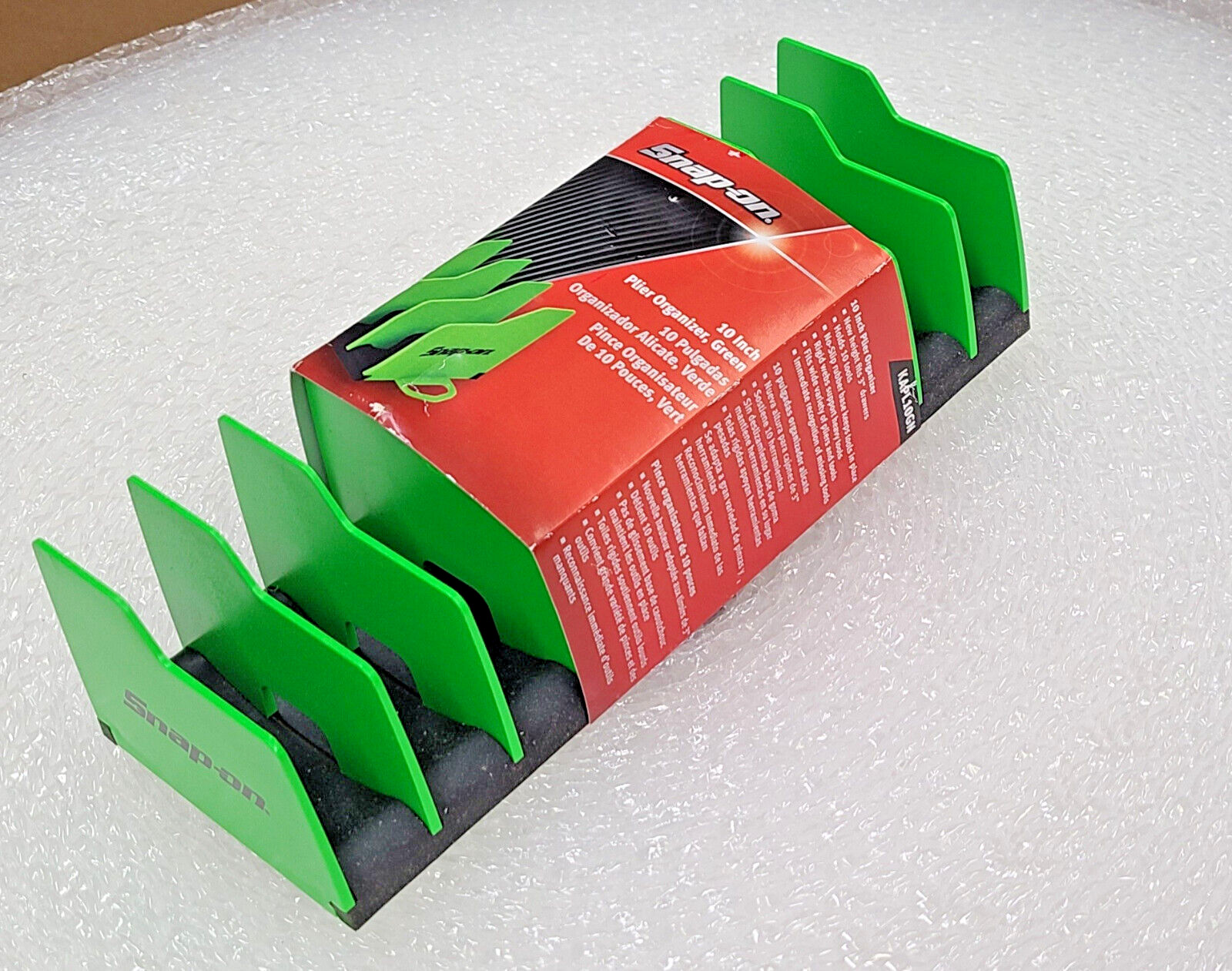 NEW Snap On 10” Organizer Military GREEN Rack Pliers Storage No Slip Rubberized
