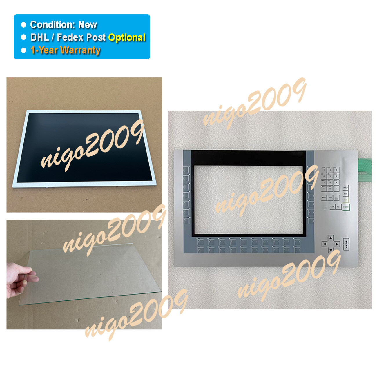 Fit for SIEMENS KP1200 Comfort 6AV2124-1MC01-0AX0 Membrane Glass Screen Display