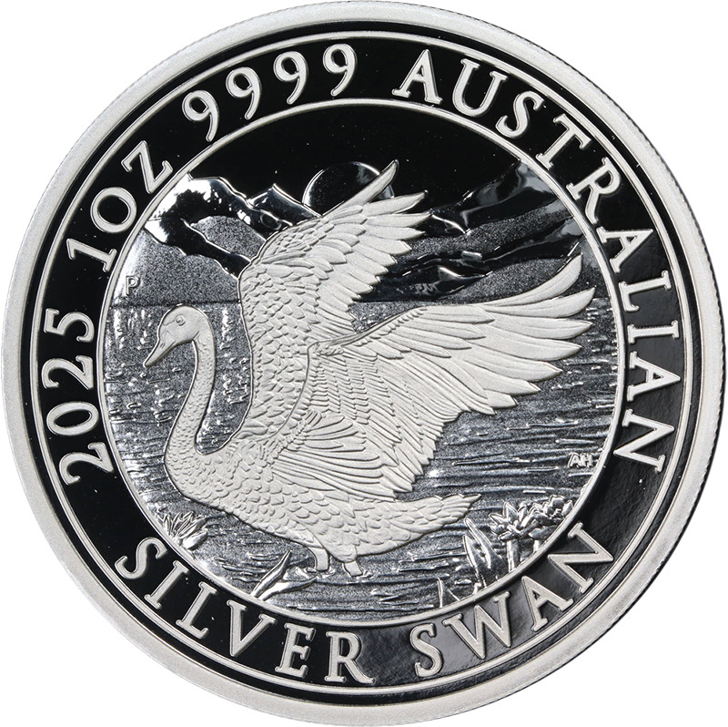 2025 Australia 1oz Silver Swan Proof Perth ANDA OGP COA - STOCK