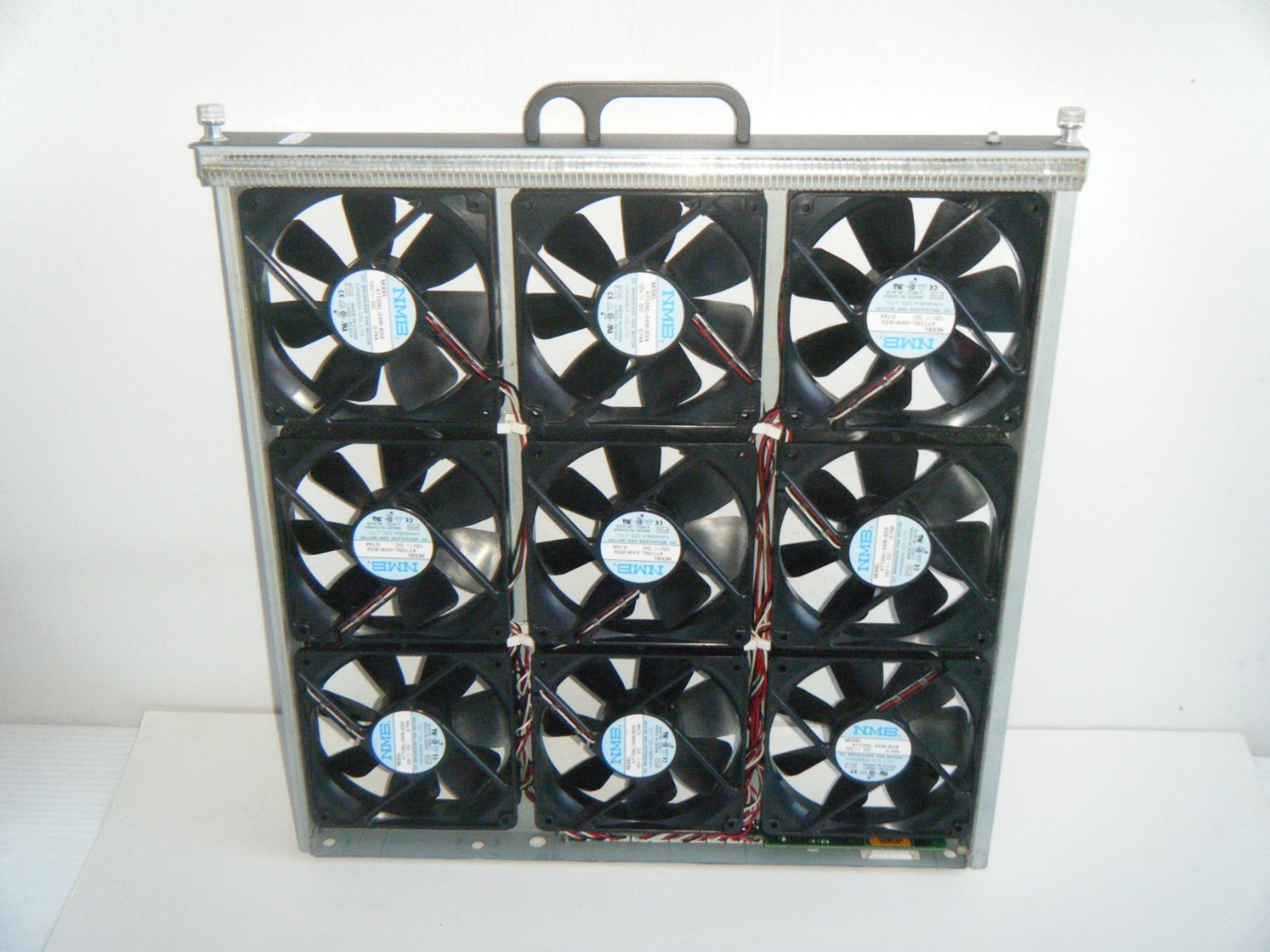 Computer Server Rack Fan Array Cooling Device with Nine 12V Brushless Fans