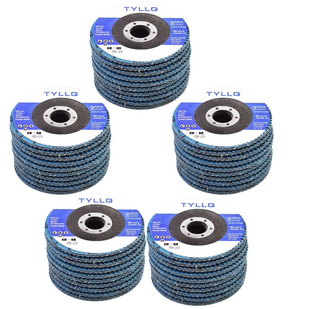 LABLT 40 60 80 120 Grit 4.5 Grinding Wheels 4-1/2" Flap Sanding Disc