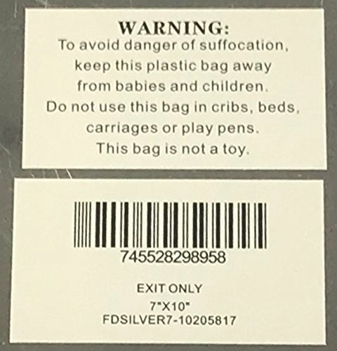 EXIT ONLY Sign (Brushed Aluminium, 7x10) Potere d'argento Line-REF24-1027