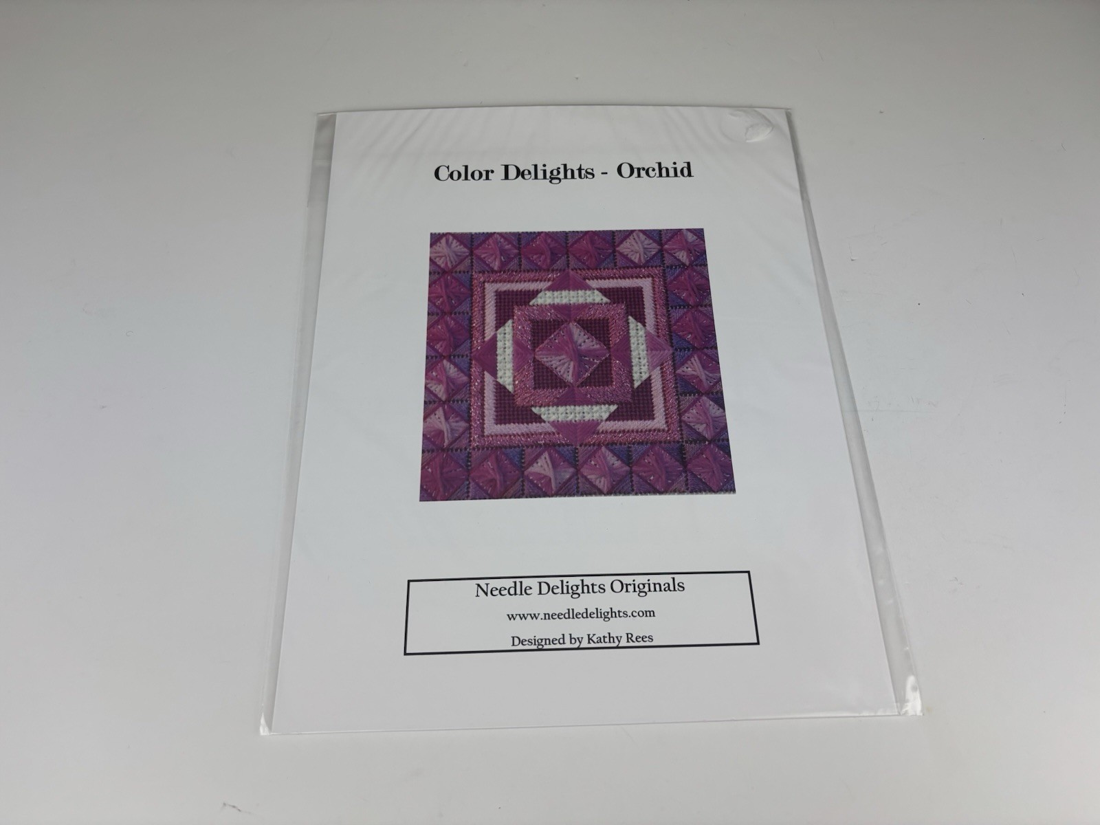 Needle Delights Originals Color Delights Orchid Needlepoint Pattern 1S