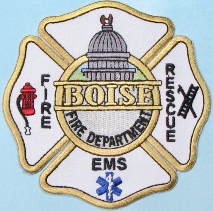 Boise. ID Fire Dept Patch 4"X4". PP52.