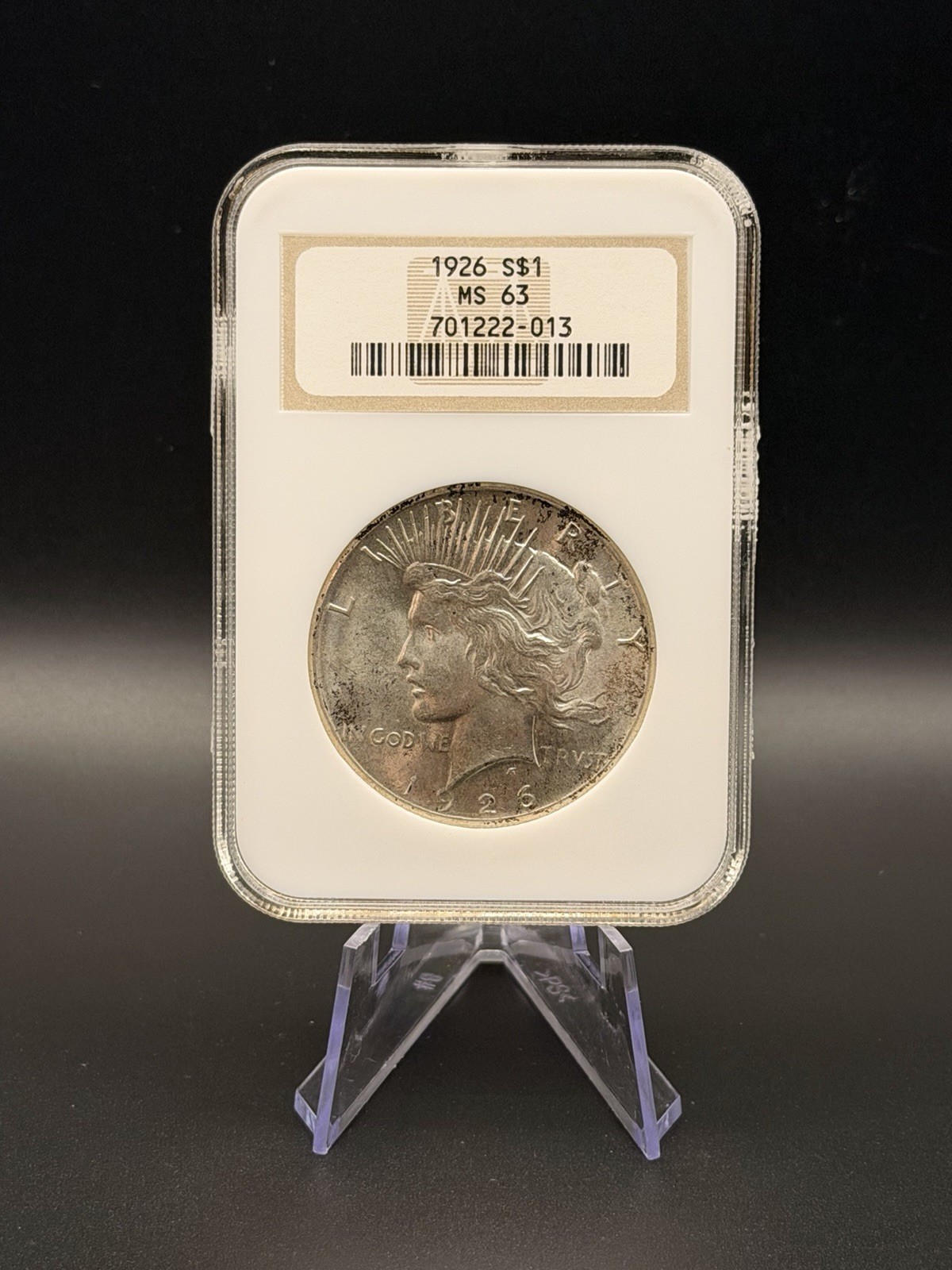 KEY DATE 1926 Peace Dollar $1 Silver Coin MS63 NGC Uncirculated Rare key date