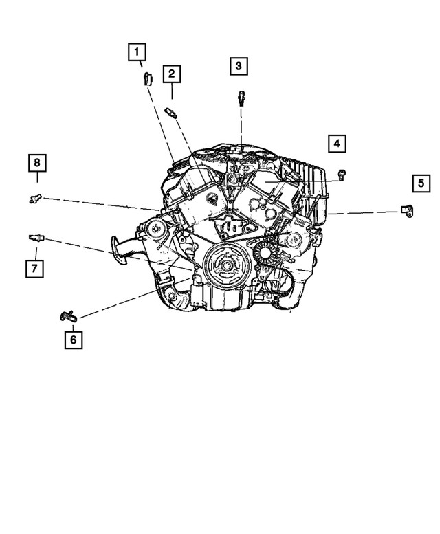 Genuine Mopar Knock Sensor 4606093af
