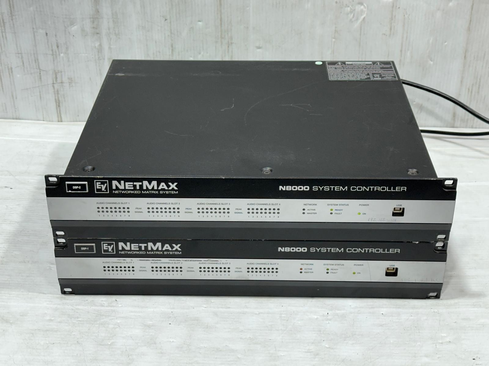 Electro-Voice EV NetMax N8000 System Controller/ Matrix Mixer #187-88 (One)THS
