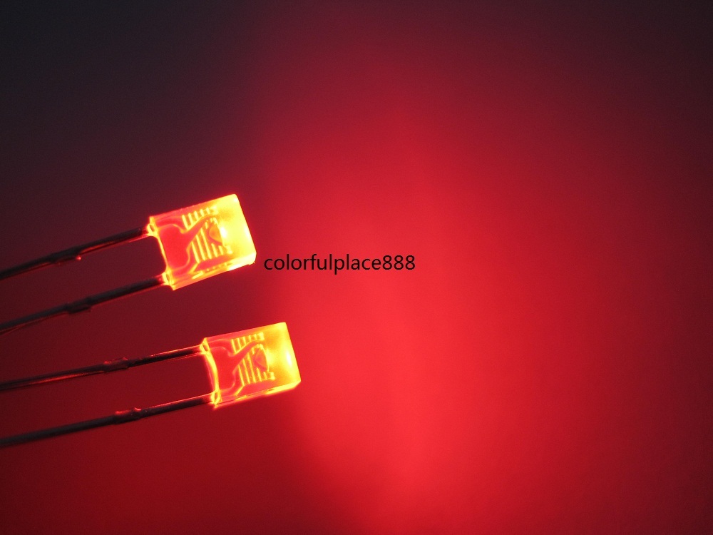 2x3x4mm Diffused Red Yellow Blue Green White LED Diodes Rectangular Leds Light