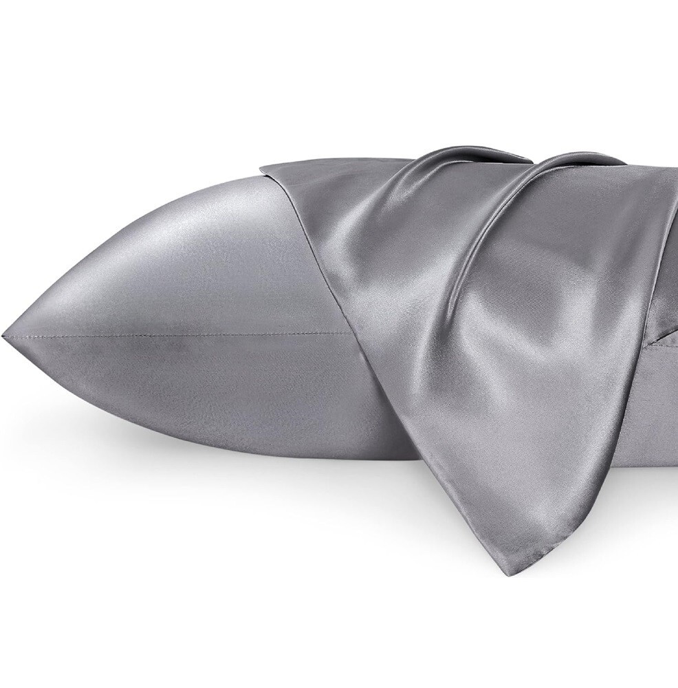 Satin Pillowcase Frizz Control 20 x 30 Set of 2 Envelope Closure Queen Pillow