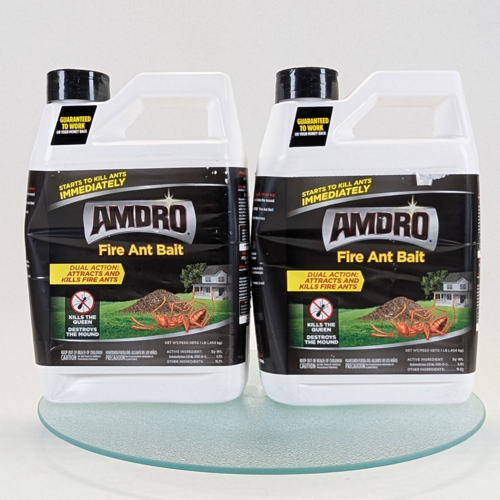 Amdro 1 lb Lot of 2x Outdoor Fire Ant Killer Granule Bait 2,000 sq. ft. Mounds