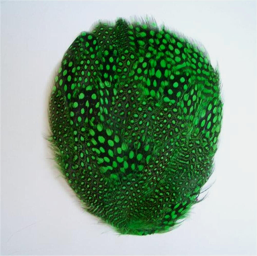 Kelly Green Guinea Pheasant Feather Pad Hat Headband Purse Sew or Glue on
