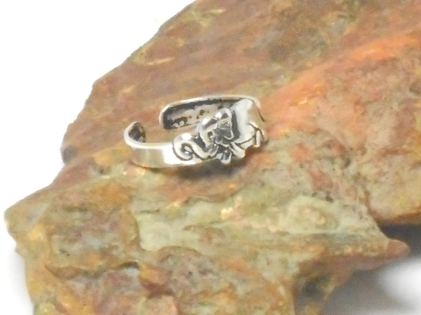 Adjustable Elephant TOE RING Sterling Silver 925 - Gift Boxed!