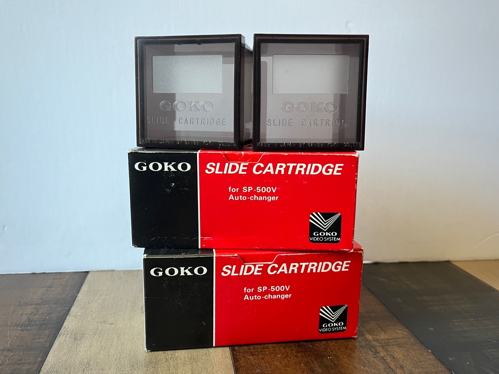 Lot of 2 GOKO Slide Cartridges For SP-500V Auto Changer 700-427 | Made in Japan
