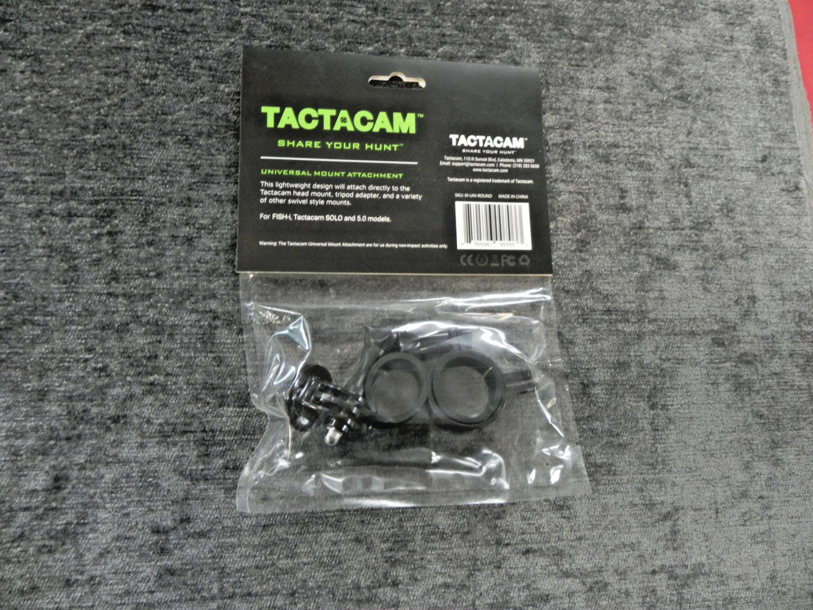 Tactacam Universal Mount-Camera Mount Adapter Attachment-M-UM-ROUND