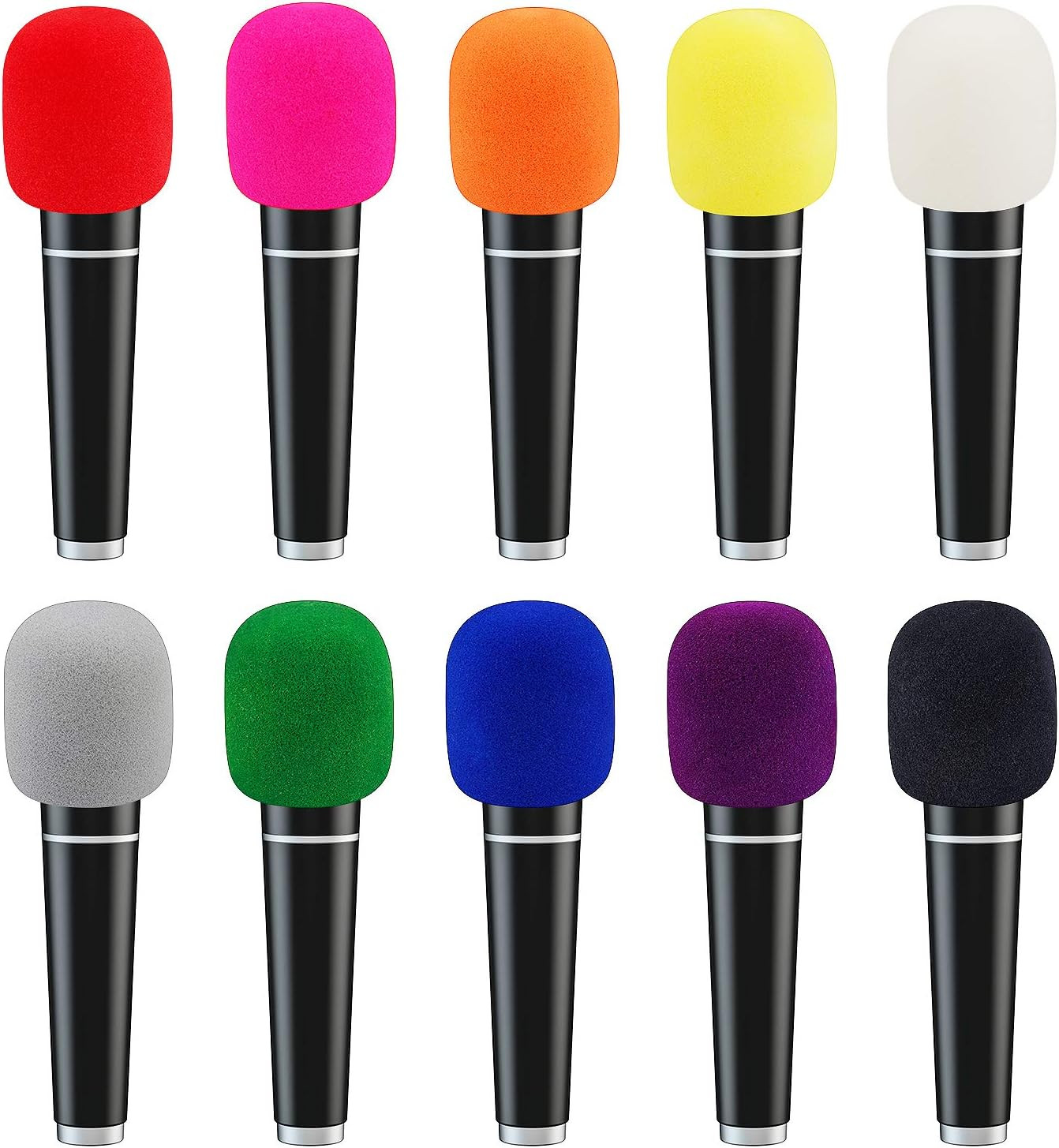 Microphone Covers Foam,20 Pack Thick Handheld Stage Microphone Windscreen Microp