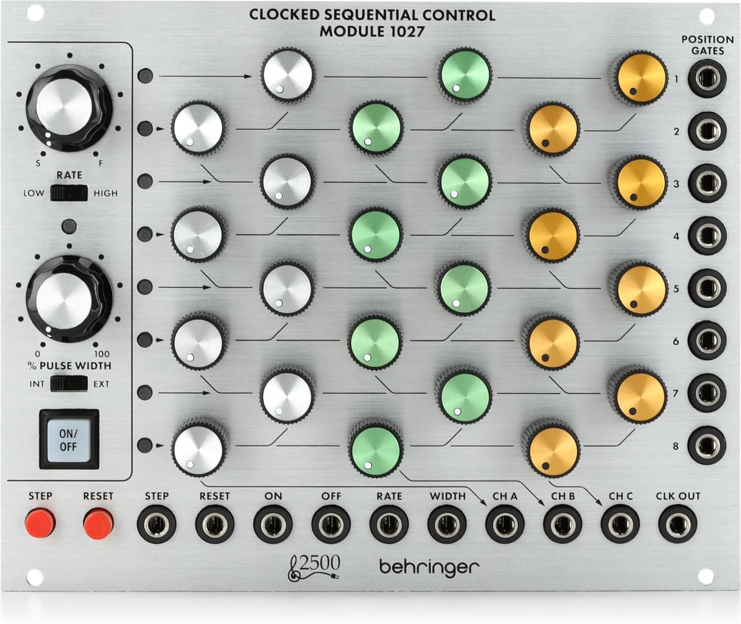 CLOCKED SEQUENTIAL CONTROL MODULE 1027 Legendary 2500 Series 8-Position Step Seq