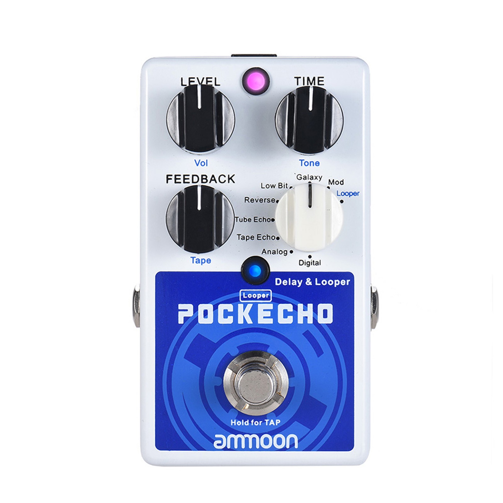Ammoon POCKECHO Delay & Looper Guitar Effect Pedal 8 Delay Effects Max. 300s