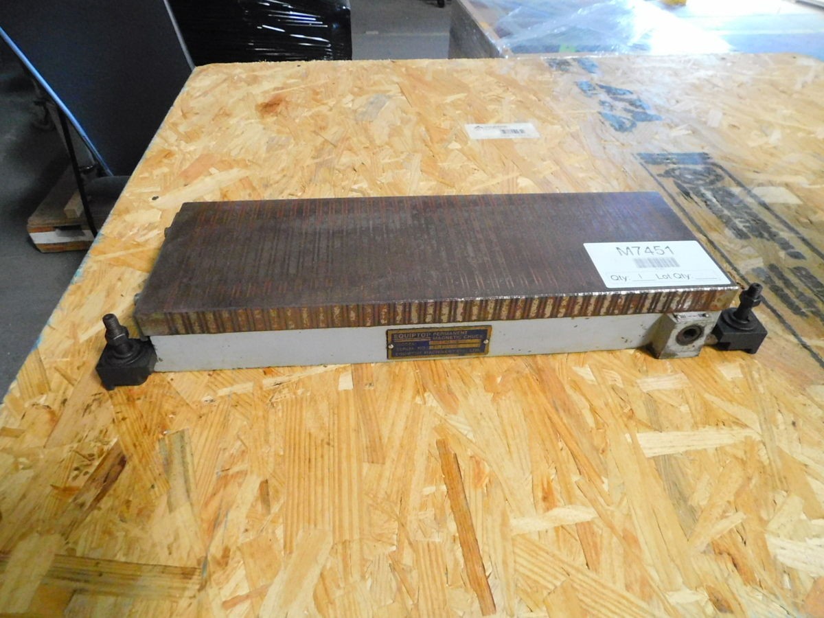 EQUIPTOP HMT-1545A PERMANENT MAGNETIC CHUCK 6"X18" M7451