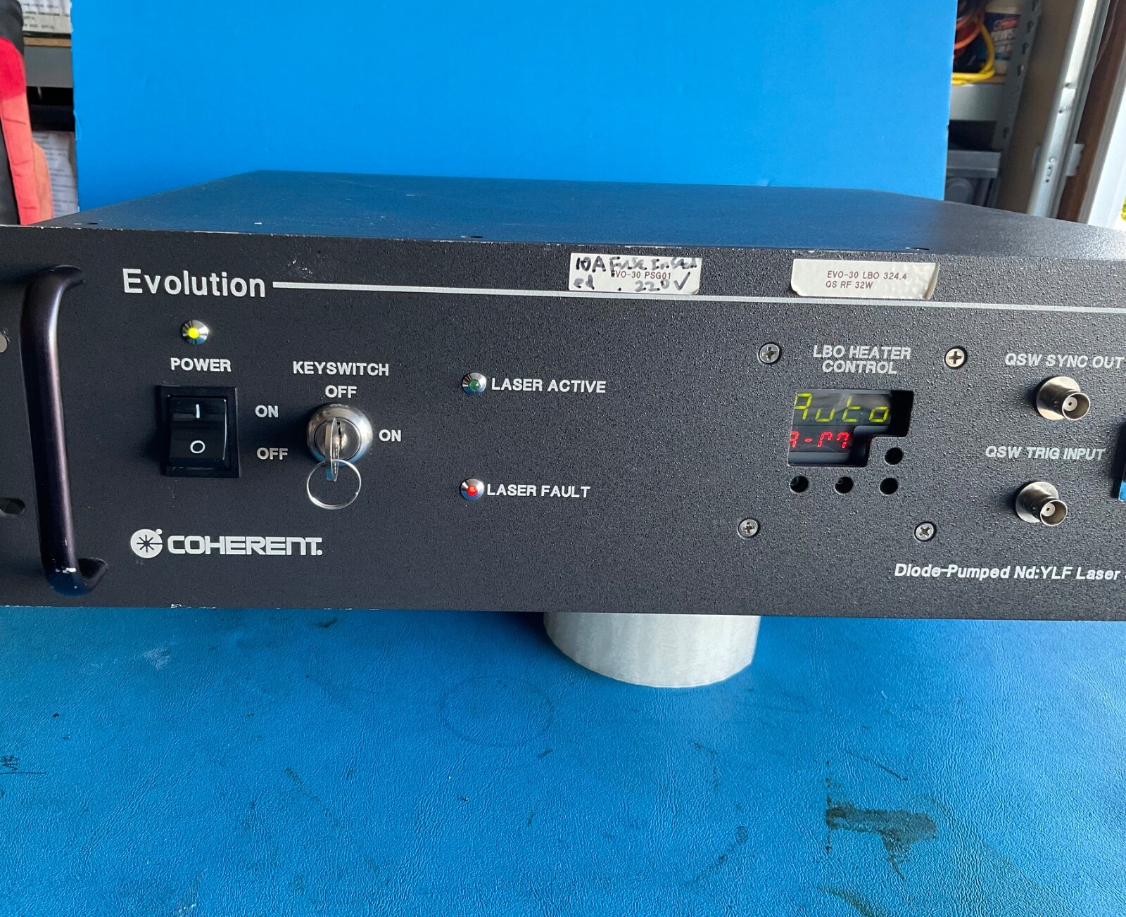 Coherent Evolution Diode-Pumped Nd: YLF Laser System 1121110 USED AS IS..,