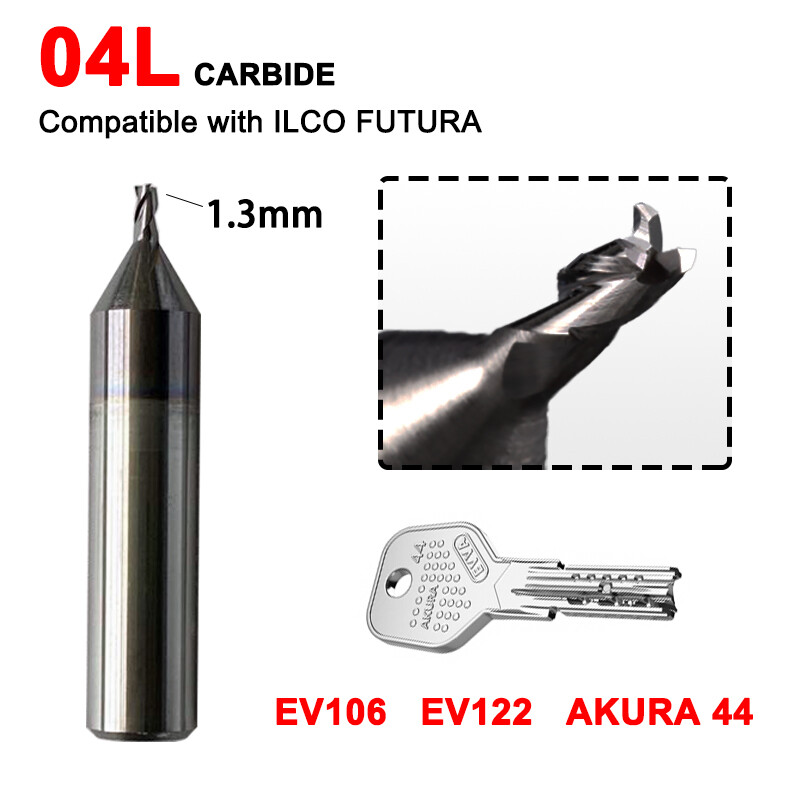 04L Carbide Compatible with FUTURA 1.3mm Key Cutter D743745ZB