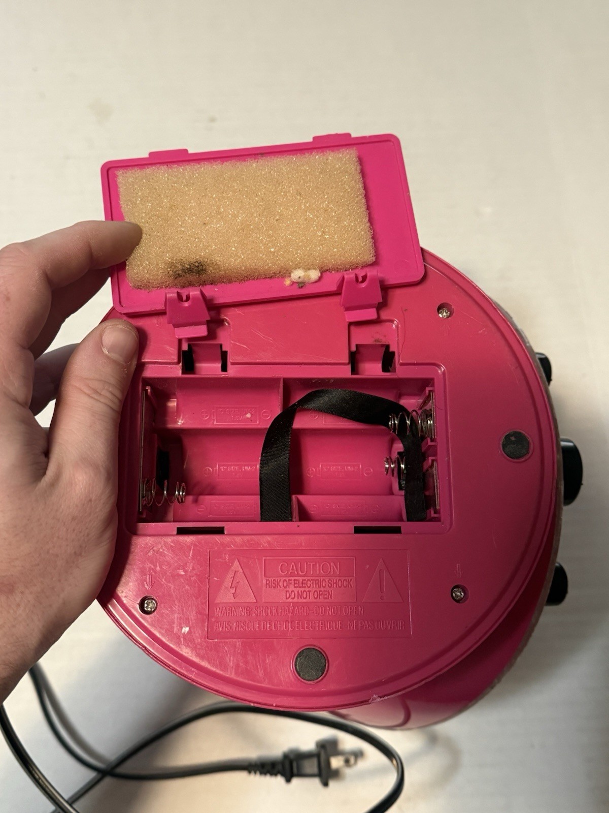 Monster High Disco Party CD Player & Karaoke Machine Missing Mic Knob TESTED