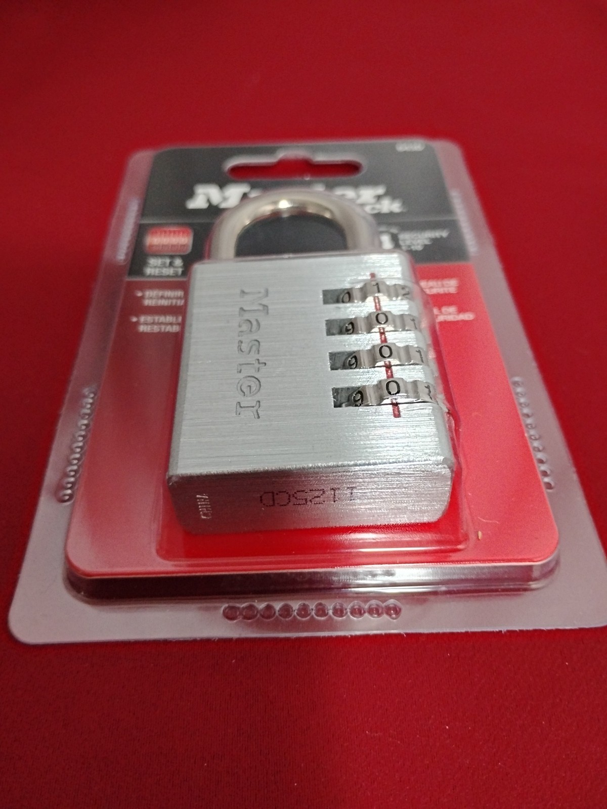 MASTER LOCK, Set Your Own Word Combination Padlock, 643D Set & Reset New Bundle