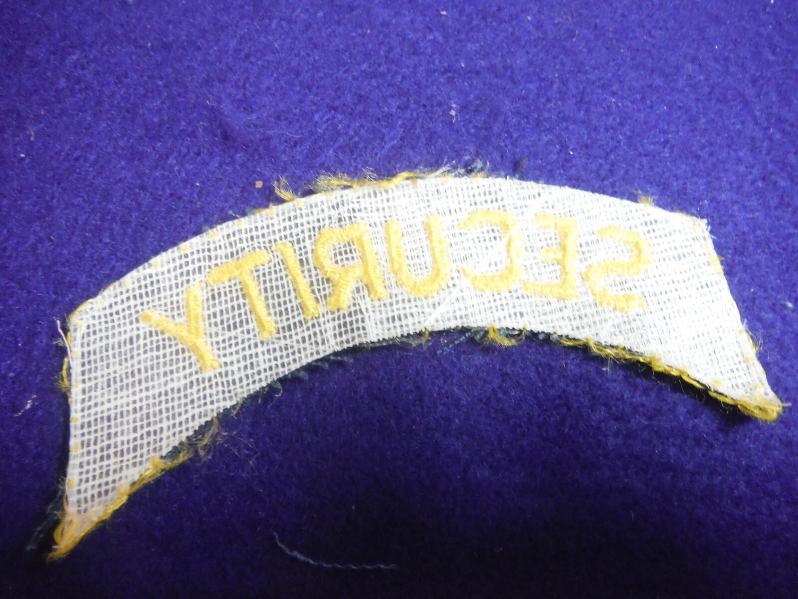 SECURITY rocker patch-vintage 1970