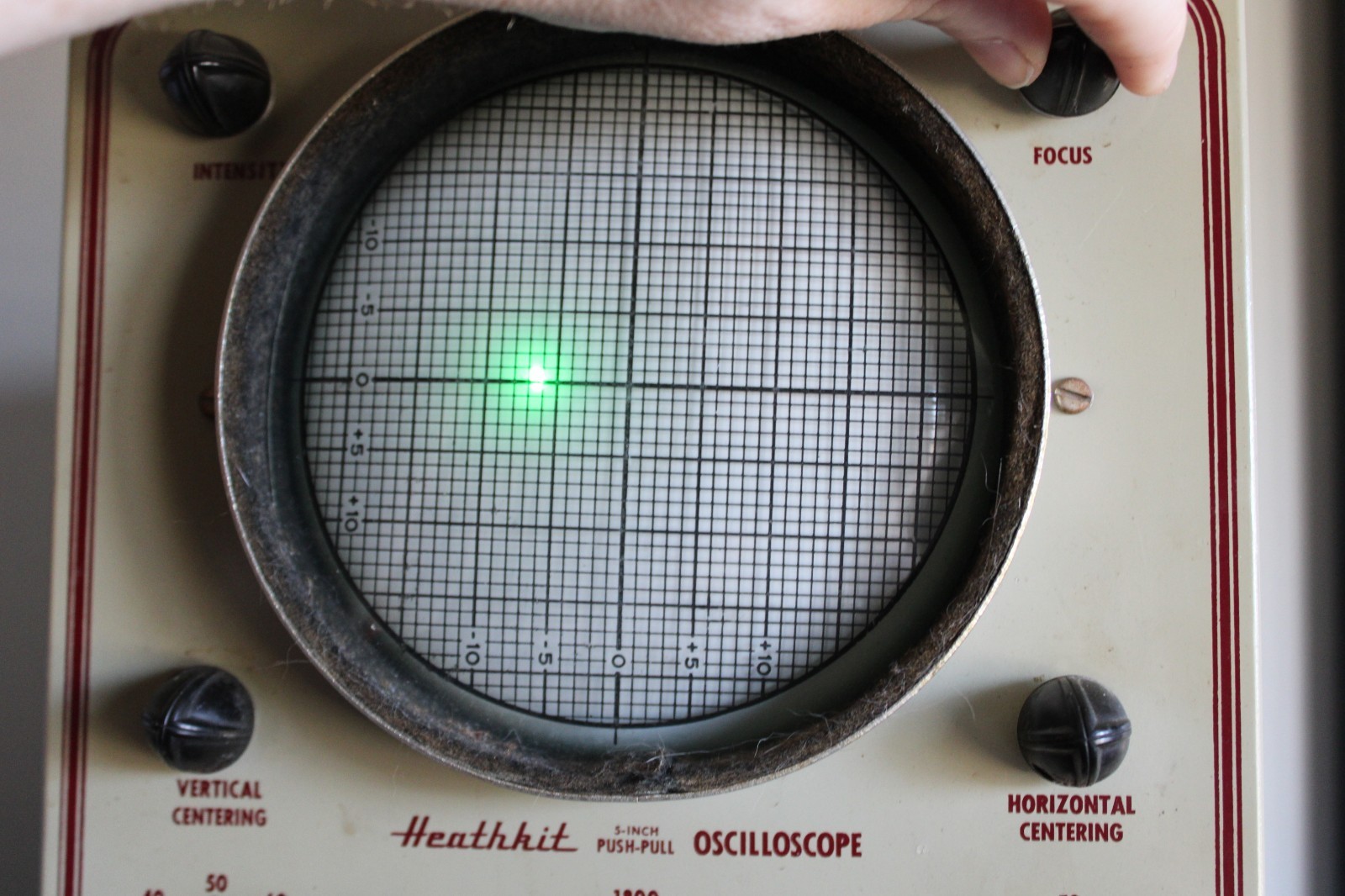 Vintage 1950 Heathkit O-7 Oscilloscope Powers On