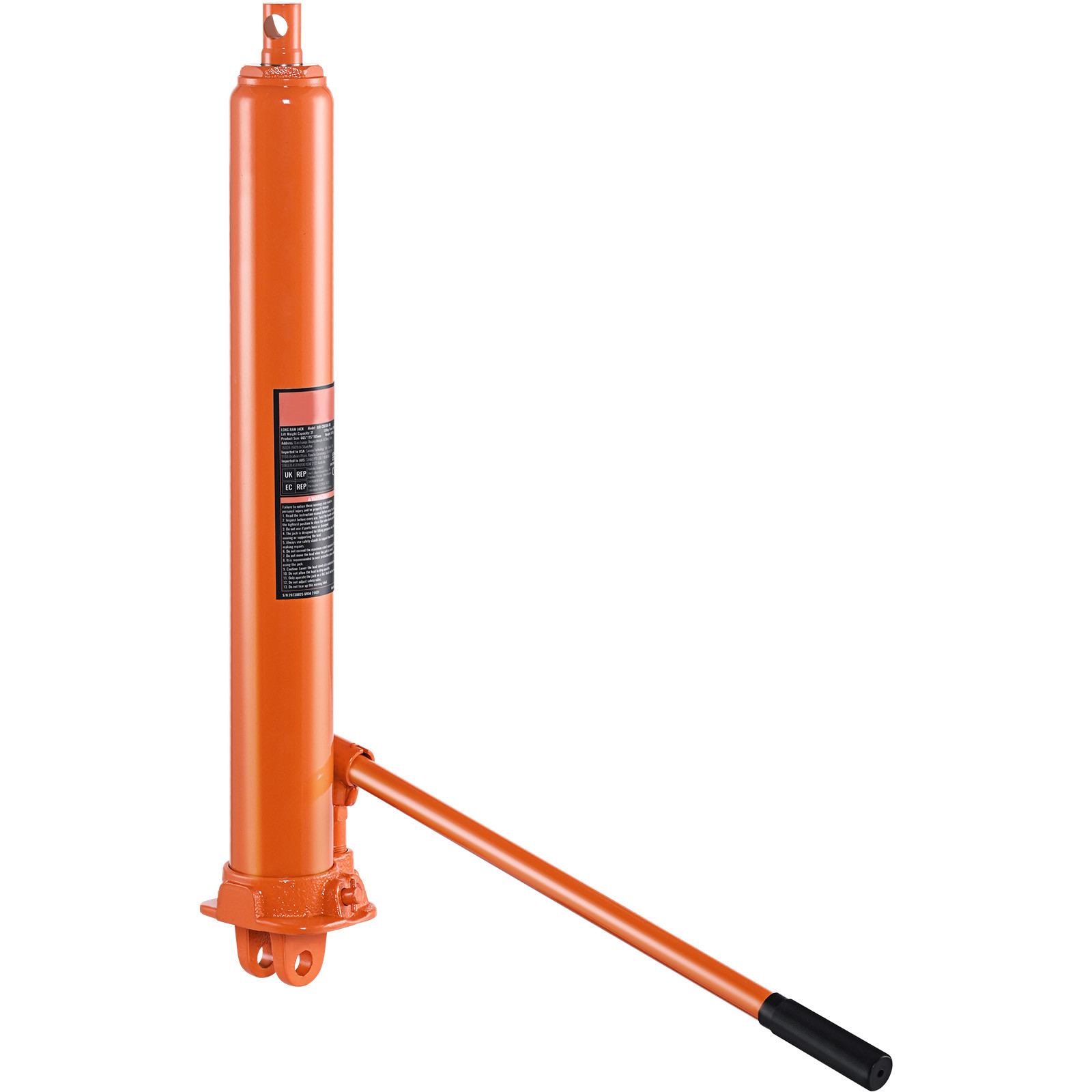 Uimoso 3 Ton Long Ram Jack Clevis Base Single Piston Engine Hoist Shop Crane