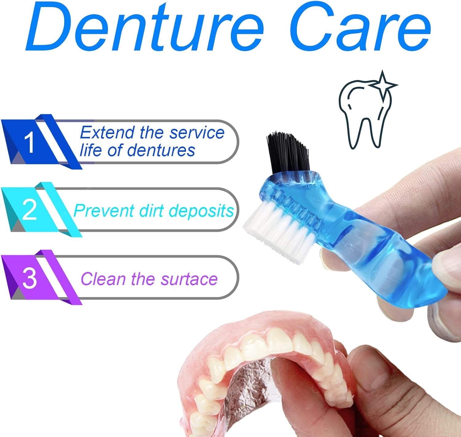Versatile Black Orthodontic Retainer & Denture Holder with Self-Draining Lid