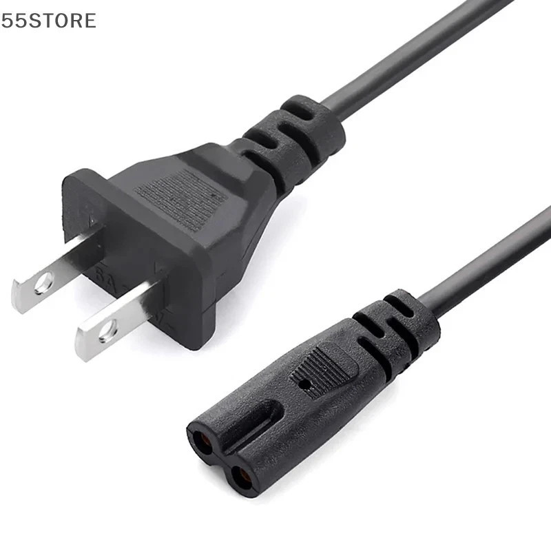 AC Power Cord 2 Prong Cable for PS 5 4 3 2 Slim XBOX PC Monitor Laptop TV PSV