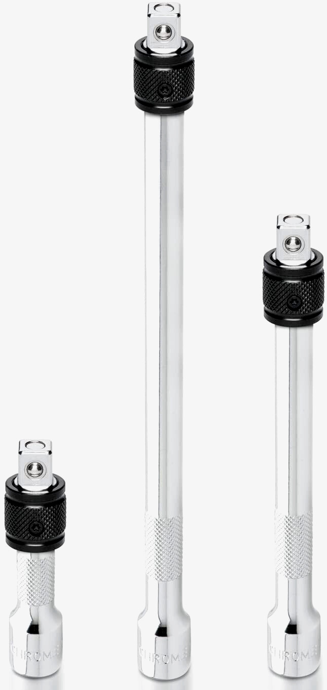 3PC Ratchet LOCK-ON QUICK RELEASE EXTENSION BARS 3/8"" DRIVE  3" 6" 10"