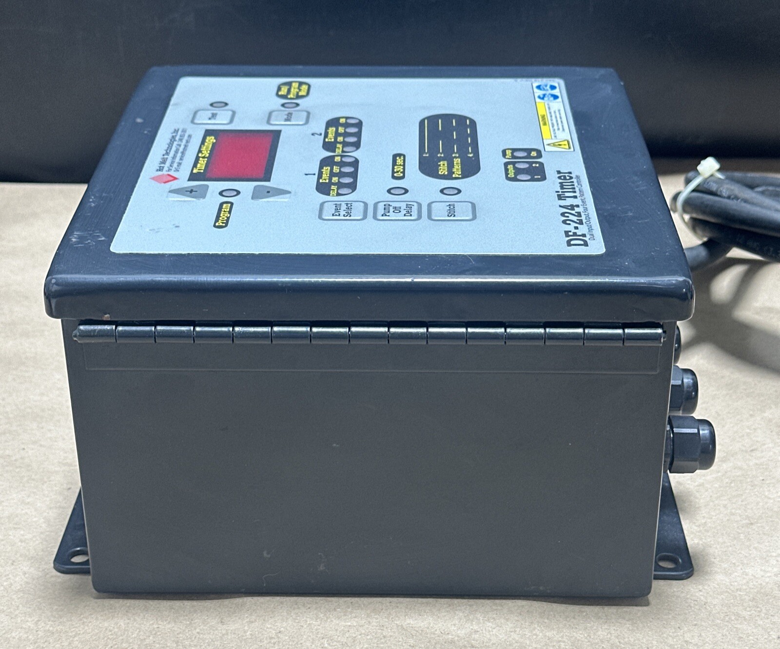 PREOWNED- Hot Melt DF-224 Timer Dual I/O 4-Event Pattern Controller || WARRANTY!