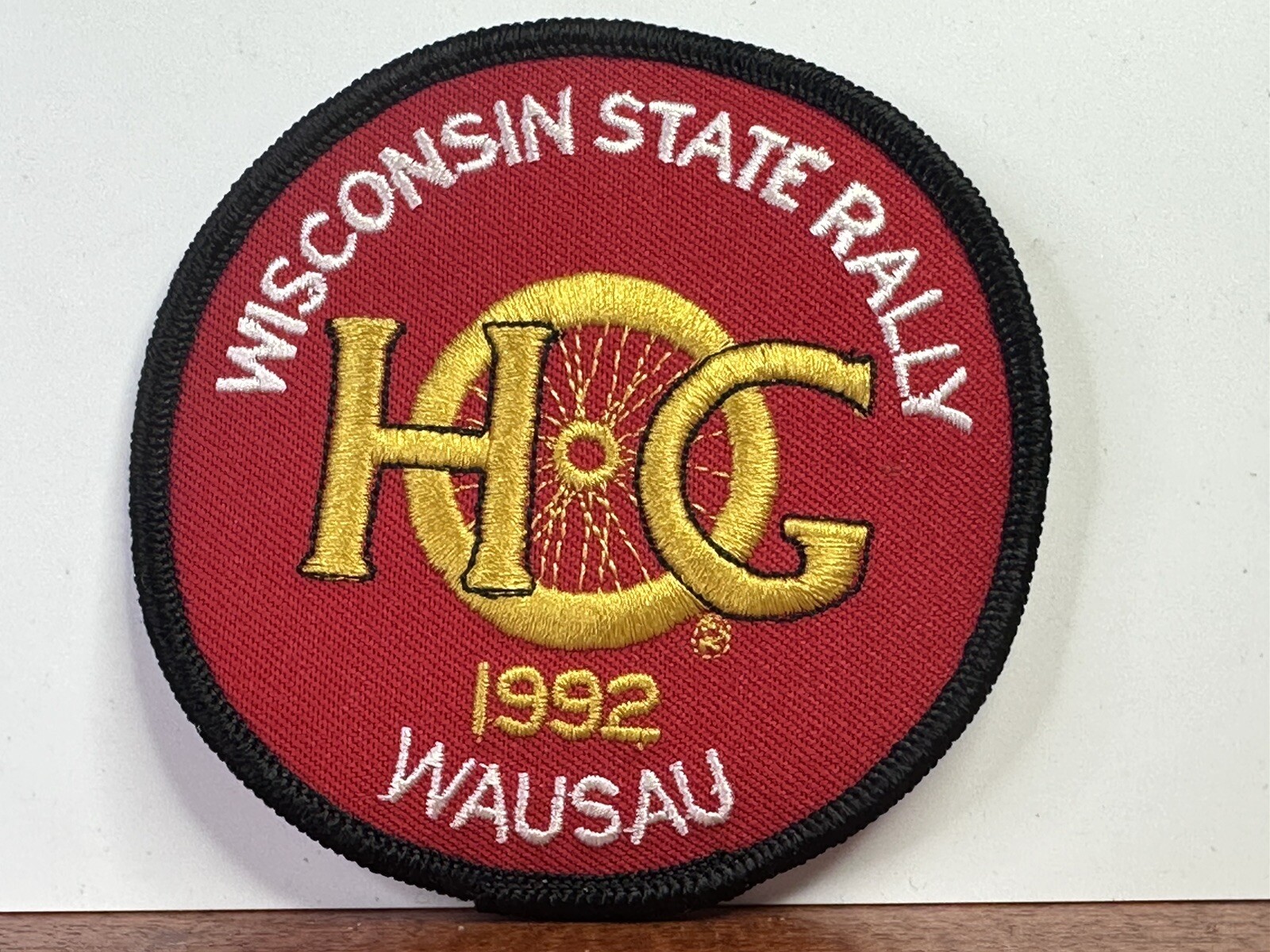 Genuine Harley Davidson HOG Wausau Iron On Patch Wisconsin State Rally 3.5" NEW