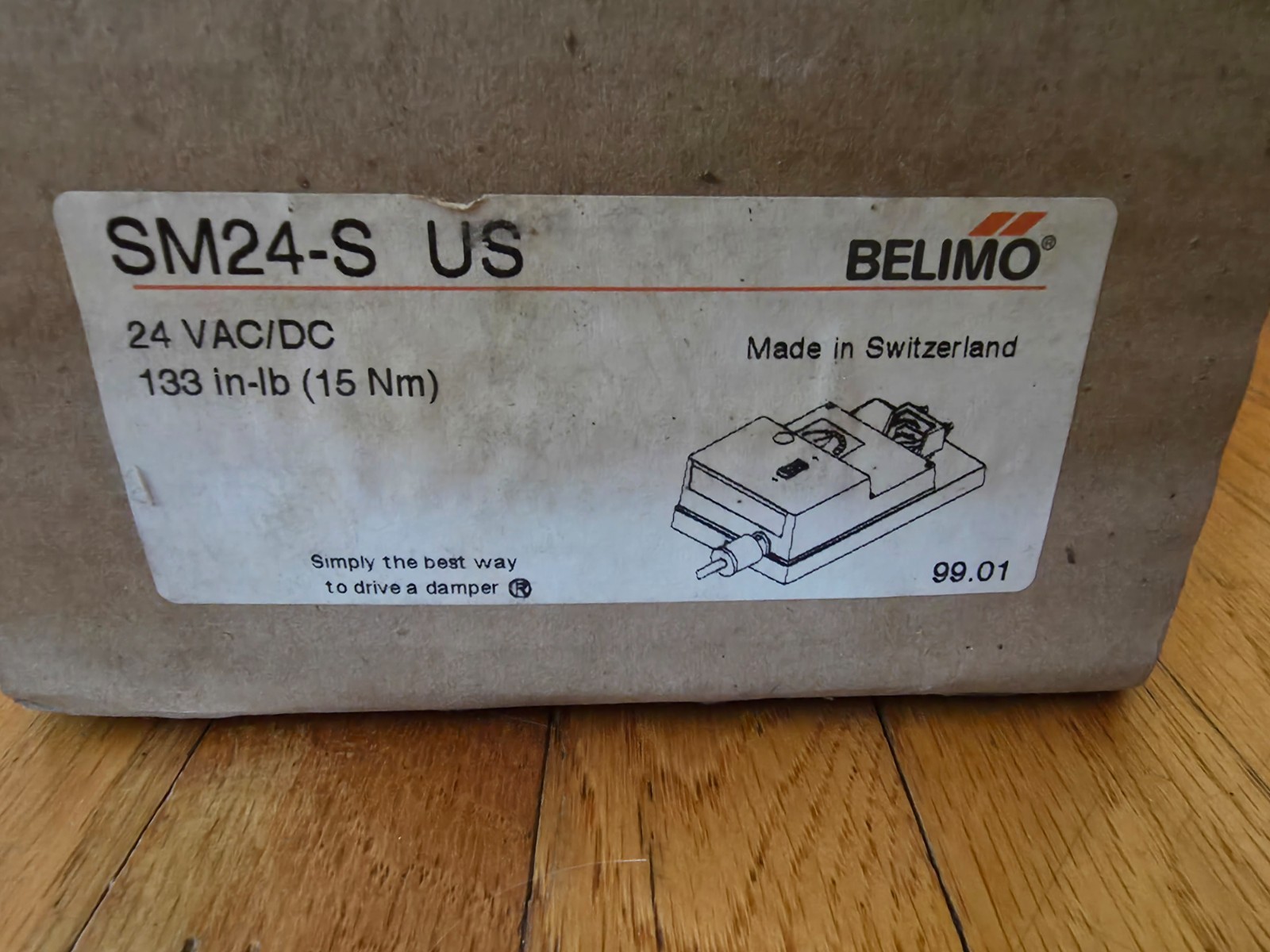 New in box Belimo SM24-S US Damper Actuator