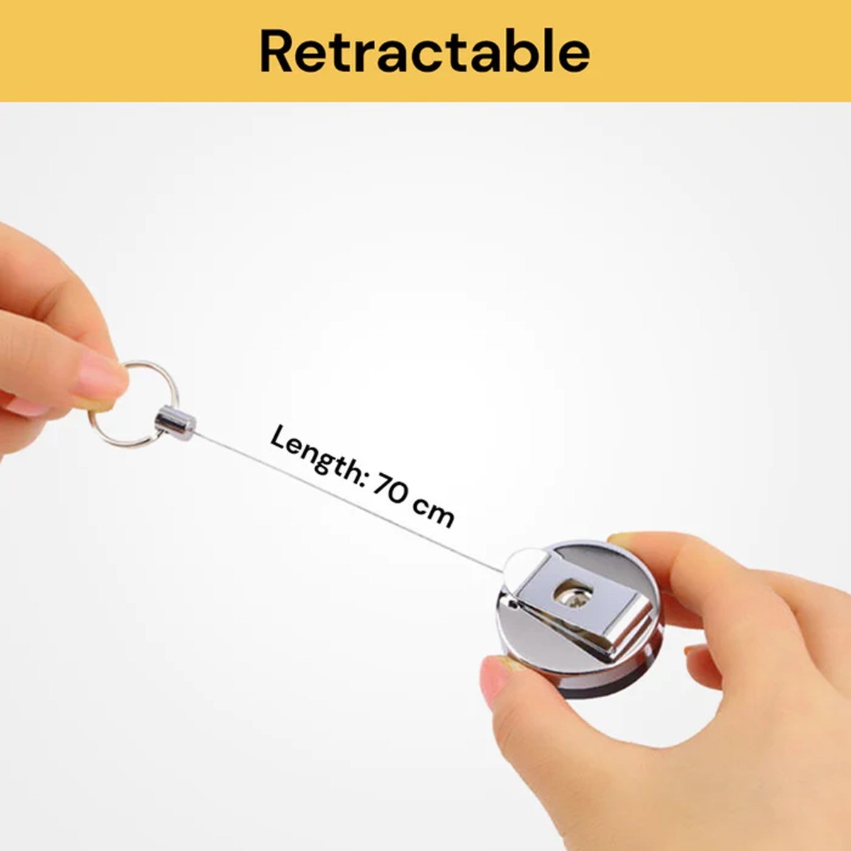 Retractable Recoil Key Ring