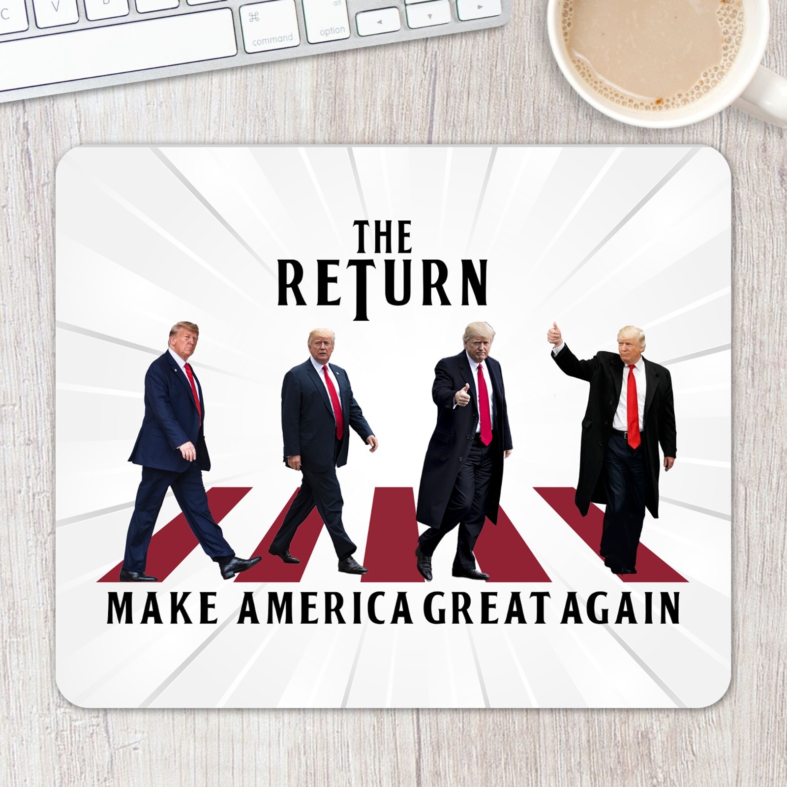 Donald Trump 2024 Mouse Pad Patriotic Office Decor Trump Election Supporter Gift