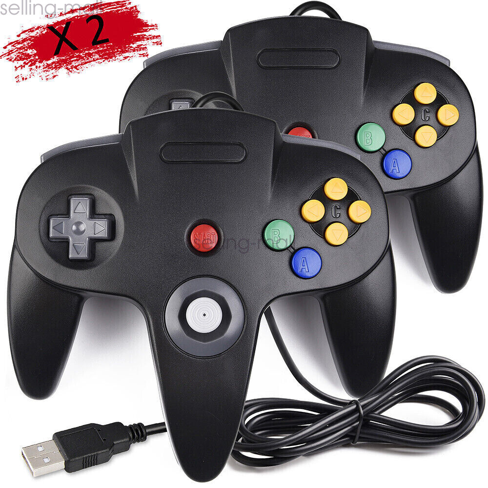For PC Mac Raspberry Pi 3 Windows 7 10 Game USB N64 Controller + NES Controllers