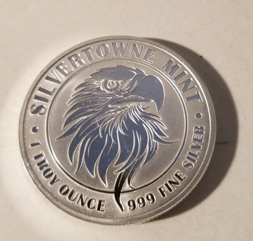 1 Troy oz Mighty Eagle .999 Fine Silver Round