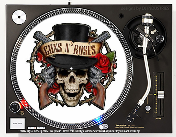 Guns N Roses 2 - 7"-12" DJ slipmat slip mat LP turntable record player