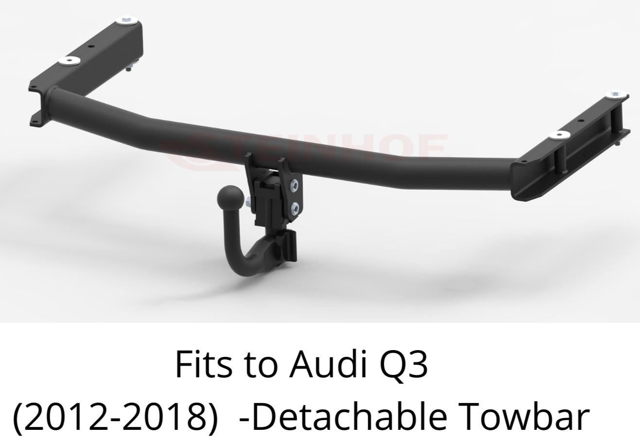 DETACHABLE Tow Bar For Audi Q3 (2011-2018) & No Electrics - A097