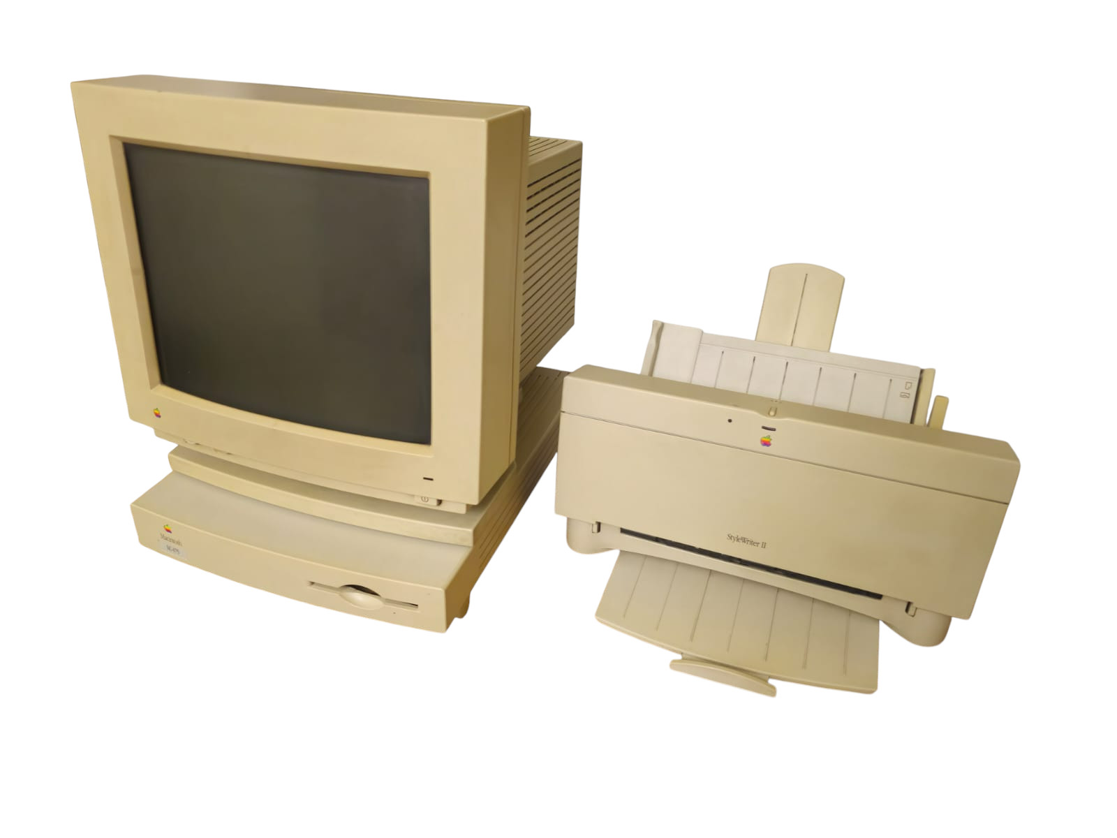 Apple Macintosh LC 475 Vintage 1994 Monitor M1212 Printer Style Writer 2 M2003