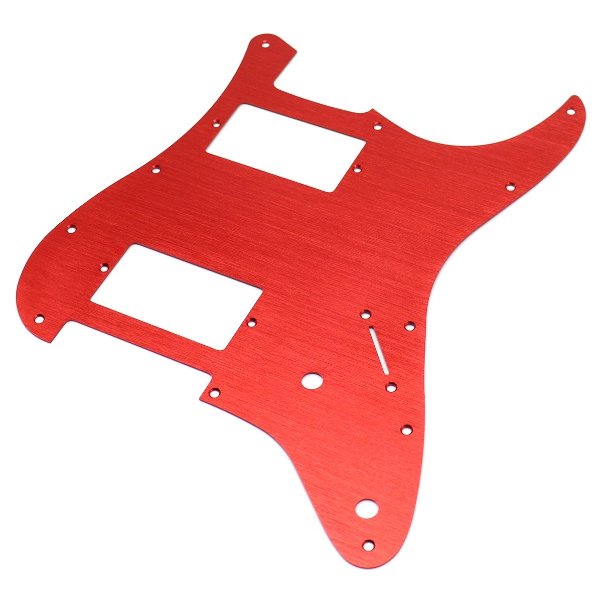 Red 11 Holes Aluminum Alloy HH Guitar Pickguard for FD Start Electric Guitar