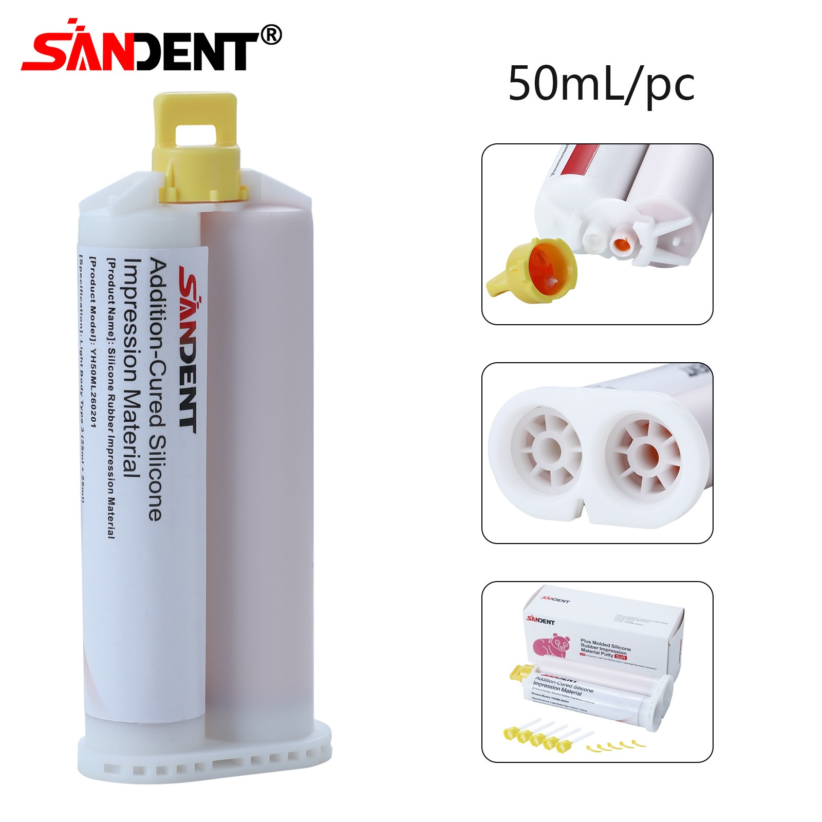 REGULAR SET Light Body Dental Impression Material VPS 50ml 5 Tips da