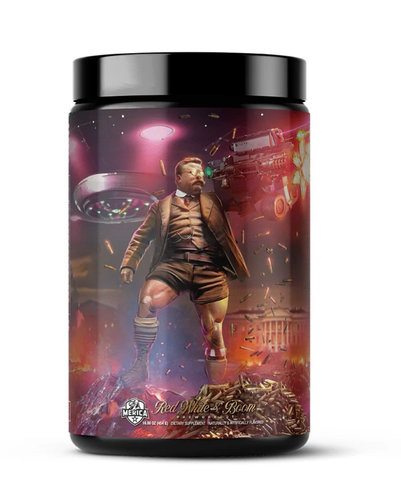 PRE-WORKOUT - Mercia Labz - RED WHITE & BOOM: Teddy’s Grape Melon [16 Oz]